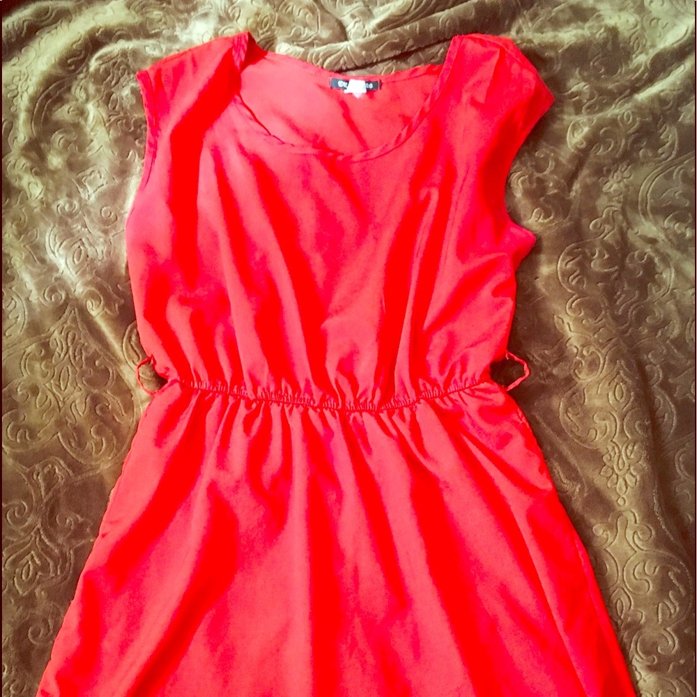 Orange junior’s large dress